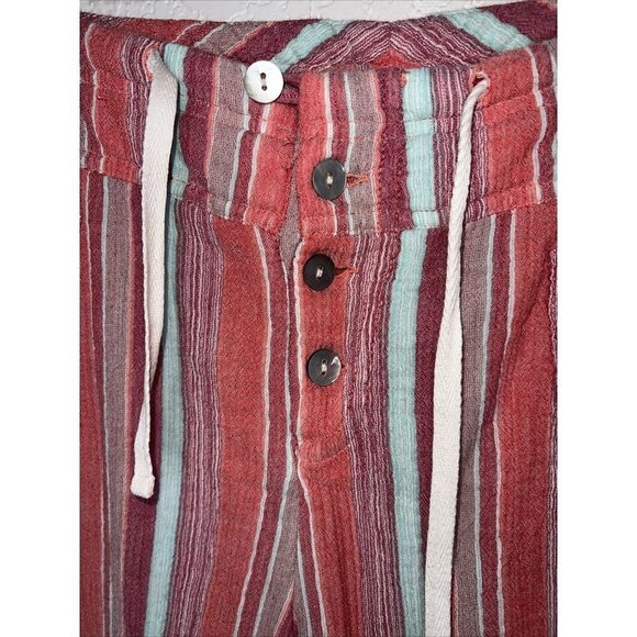 Sundance Pants Relaxed Cotton Gauze Button Fly Beach Coastline Petite X-Large B1 - Picture 4 of 12